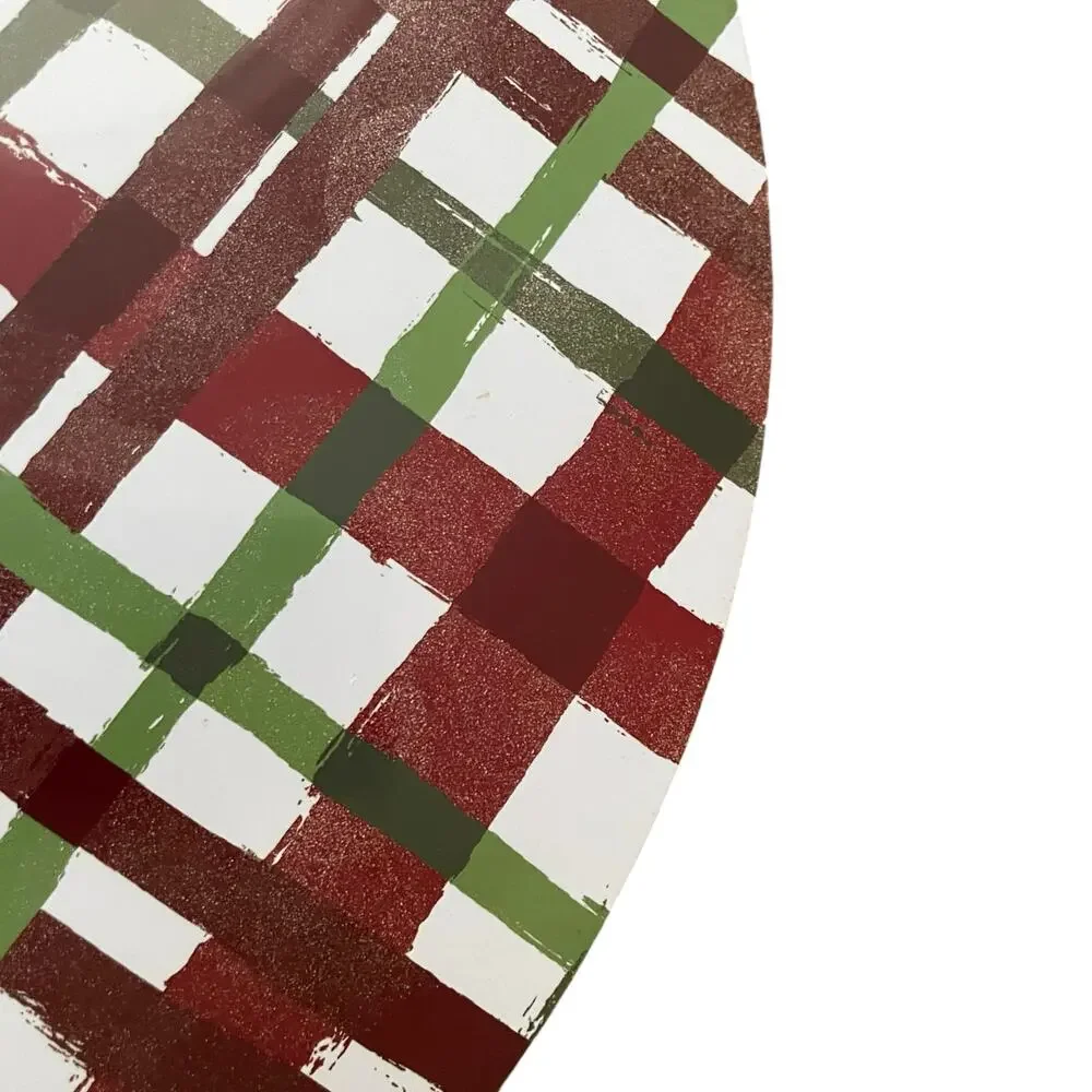 Christmas Boutique Reversible Cork Backed Placemats 15in Round Set of 4 New
